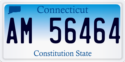 CT license plate AM56464