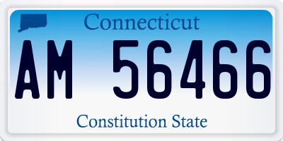 CT license plate AM56466