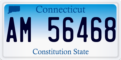 CT license plate AM56468