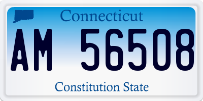 CT license plate AM56508