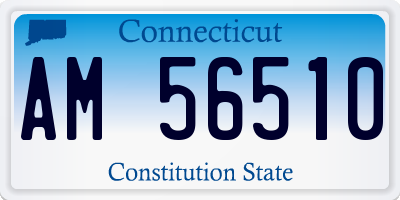CT license plate AM56510