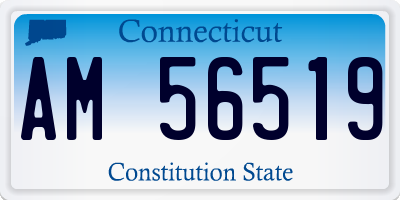CT license plate AM56519