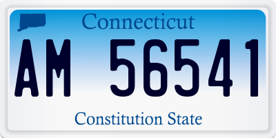 CT license plate AM56541