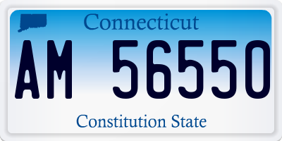 CT license plate AM56550