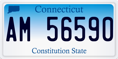 CT license plate AM56590