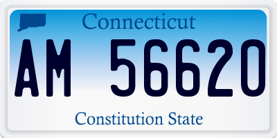 CT license plate AM56620