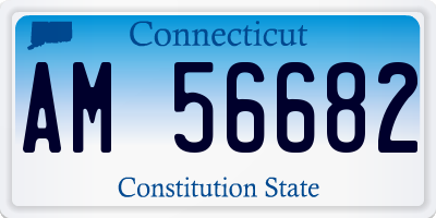 CT license plate AM56682