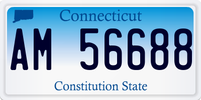 CT license plate AM56688
