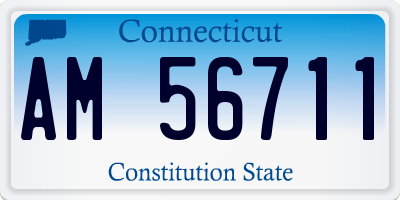 CT license plate AM56711