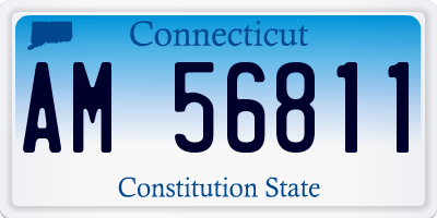 CT license plate AM56811
