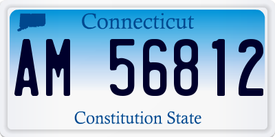 CT license plate AM56812