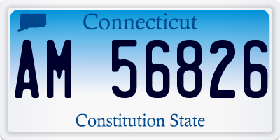 CT license plate AM56826