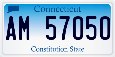 CT license plate AM57050