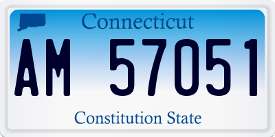CT license plate AM57051