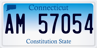 CT license plate AM57054