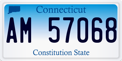 CT license plate AM57068