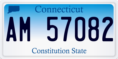 CT license plate AM57082