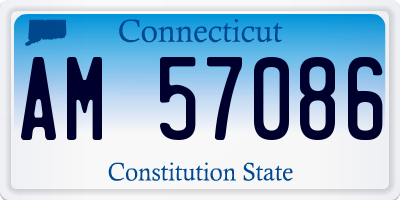 CT license plate AM57086