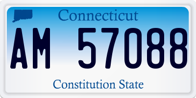 CT license plate AM57088