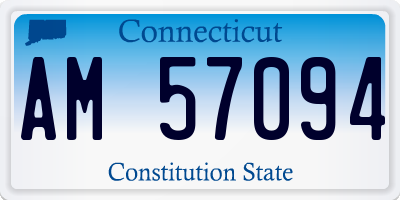 CT license plate AM57094