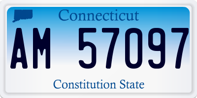 CT license plate AM57097