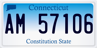 CT license plate AM57106
