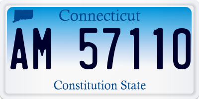 CT license plate AM57110