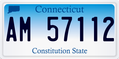 CT license plate AM57112