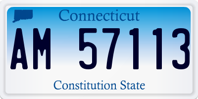 CT license plate AM57113