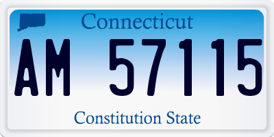 CT license plate AM57115