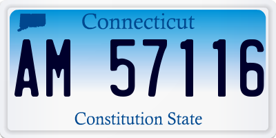 CT license plate AM57116