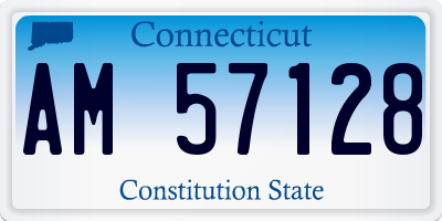 CT license plate AM57128