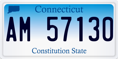 CT license plate AM57130