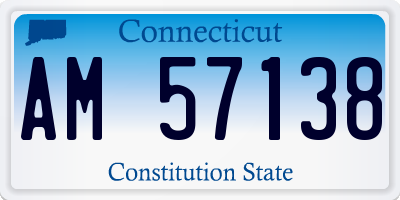 CT license plate AM57138