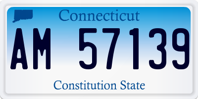 CT license plate AM57139