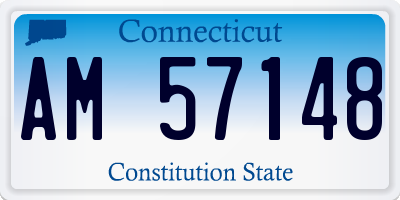 CT license plate AM57148