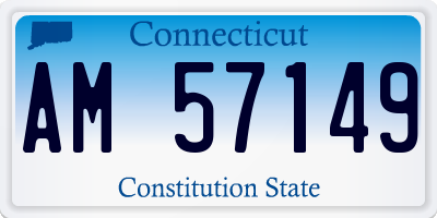 CT license plate AM57149