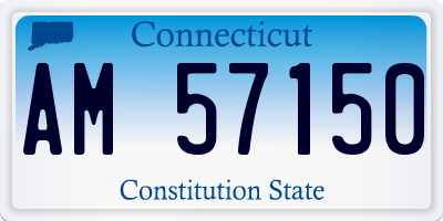 CT license plate AM57150