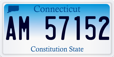 CT license plate AM57152