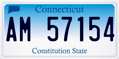CT license plate AM57154