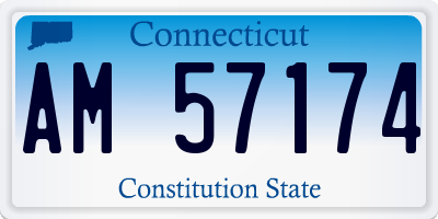 CT license plate AM57174