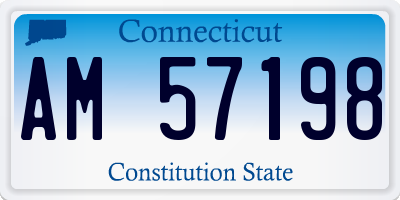 CT license plate AM57198