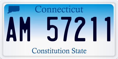 CT license plate AM57211