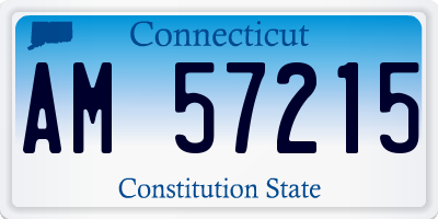 CT license plate AM57215