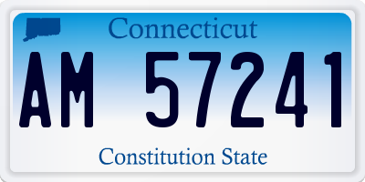 CT license plate AM57241