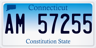 CT license plate AM57255