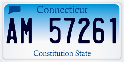 CT license plate AM57261