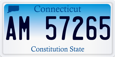 CT license plate AM57265