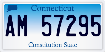 CT license plate AM57295