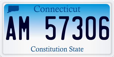 CT license plate AM57306